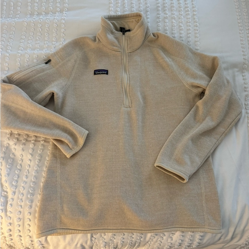 Patagonia Women’s Zip-Up Sweater in Cream